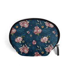 Vintage Flowers Pattern Accessory Pouch (small)