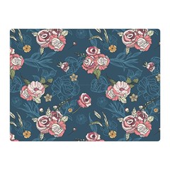 Vintage Flowers Pattern Double Sided Flano Blanket (mini) 