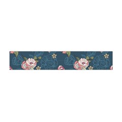 Vintage Flowers Pattern Flano Scarf (mini)