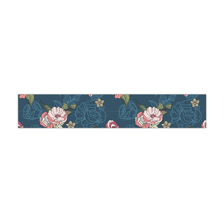 Vintage Flowers Pattern Flano Scarf (Mini)