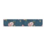 Vintage Flowers Pattern Flano Scarf (Mini) Back