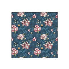 Vintage Flowers Pattern Satin Bandana Scarf 22  X 22 