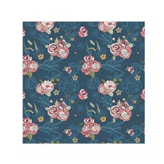 Vintage Flowers Pattern Square Satin Scarf (30  X 30 )