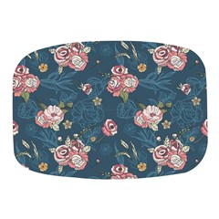 Vintage Flowers Pattern Mini Square Pill Box