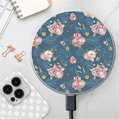 Vintage Flowers Pattern Wireless Charger