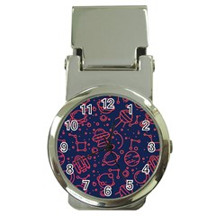 Seamless Space Pattern Money Clip Watches