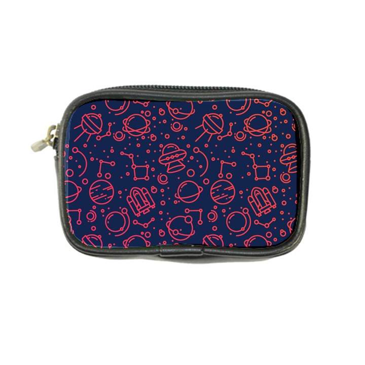 Seamless Space Pattern Coin Purse