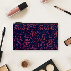 Seamless Space Pattern Cosmetic Bag (small)