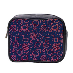 Seamless Space Pattern Mini Toiletries Bag (two Sides)