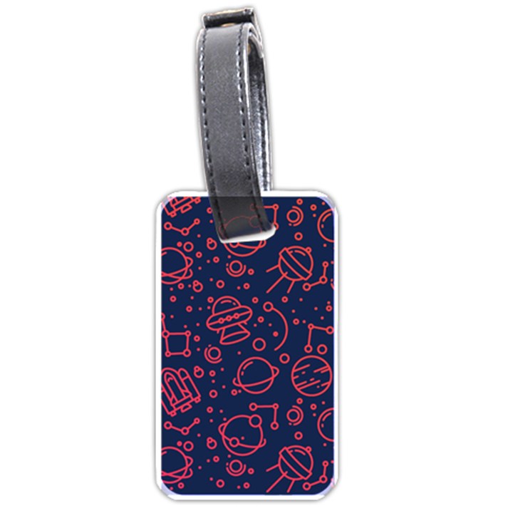 Seamless Space Pattern Luggage Tag (one side)