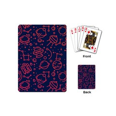 Seamless Space Pattern Playing Cards Single Design (mini) by Jancukart