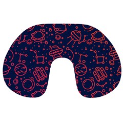 Seamless Space Pattern Travel Neck Pillow by Jancukart