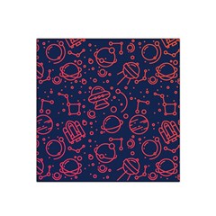 Seamless Space Pattern Satin Bandana Scarf 22  X 22 