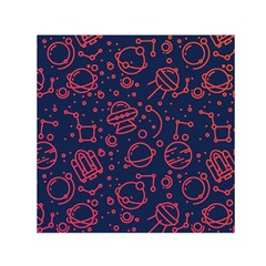 Seamless Space Pattern Square Satin Scarf (30  X 30 )