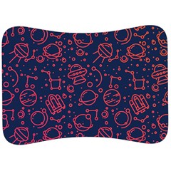 Seamless Space Pattern Velour Seat Head Rest Cushion