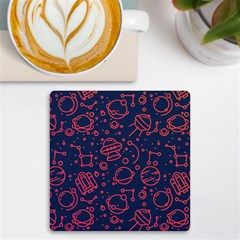 Seamless Space Pattern Uv Print Square Tile Coaster 