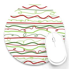 Scribble-pattern Round Mousepads