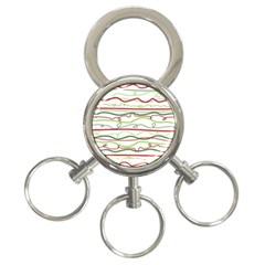 Scribble-pattern 3-ring Key Chain by Jancukart