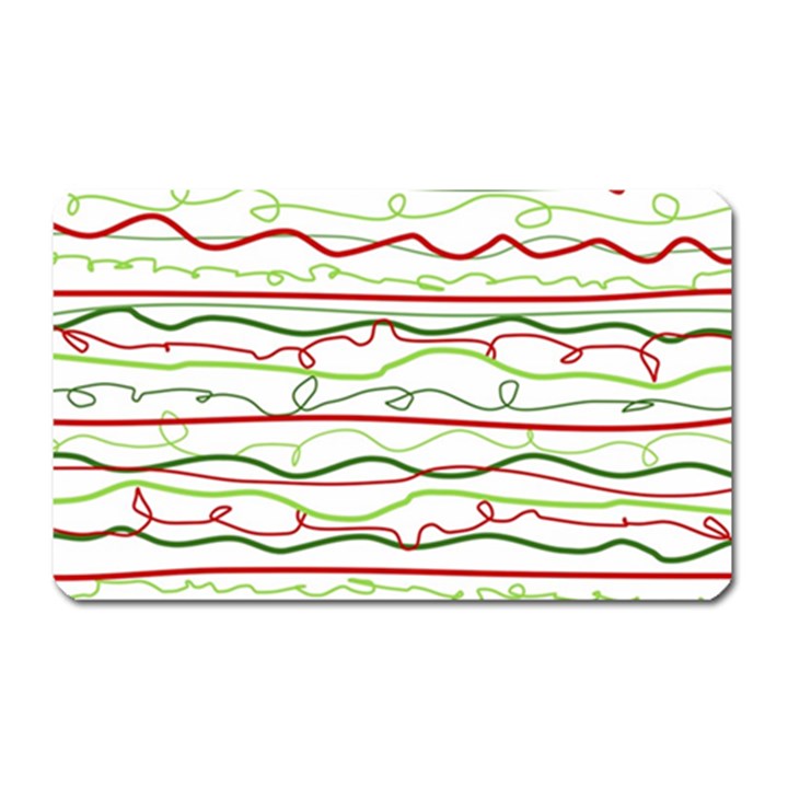 Scribble-pattern Magnet (Rectangular)