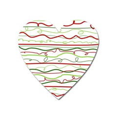 Scribble-pattern Heart Magnet