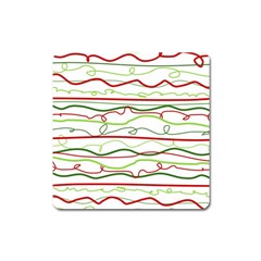 Scribble-pattern Square Magnet