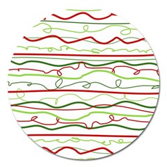 Scribble-pattern Magnet 5  (round)