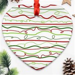 Scribble-pattern Heart Ornament (Two Sides) Front