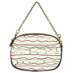 Scribble-pattern Chain Purse (one Side)