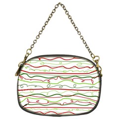 Scribble-pattern Chain Purse (two Sides)