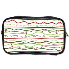 Scribble-pattern Toiletries Bag (two Sides)