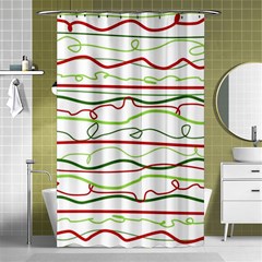 Scribble-pattern Shower Curtain 48  X 72  (small) 