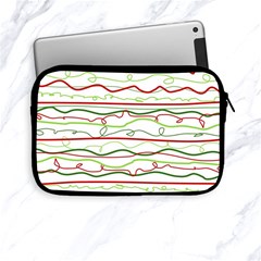 Scribble-pattern Apple Ipad Mini Zipper Cases by Jancukart