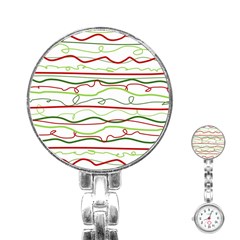 Scribble-pattern Stainless Steel Nurses Watch by Jancukart