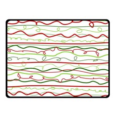 Scribble-pattern Double Sided Fleece Blanket (small) 