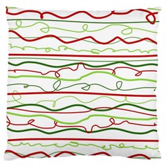 Scribble-pattern Large Flano Cushion Case (one Side)