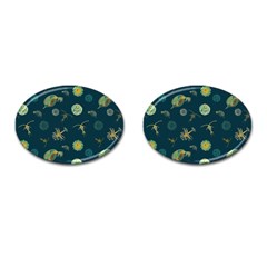 Plankton Pattern- Cufflinks (oval)