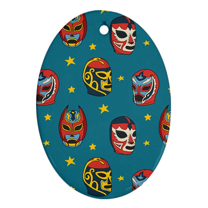 Mask Pattern Ornament (Oval)