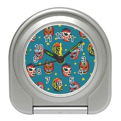 Mask Pattern Travel Alarm Clock