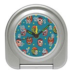 Mask Pattern Travel Alarm Clock Front