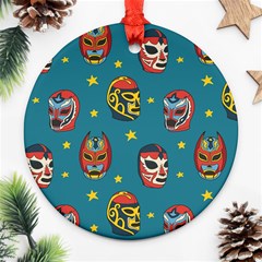 Mask Pattern Round Ornament (two Sides)