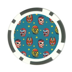 Mask Pattern Poker Chip Card Guard