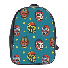 Mask Pattern School Bag (large)