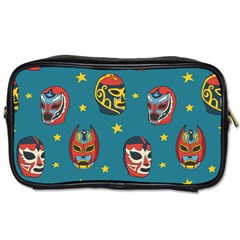 Mask Pattern Toiletries Bag (one Side)