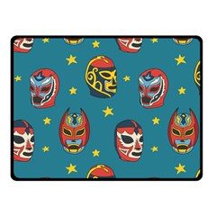 Mask Pattern Fleece Blanket (small)