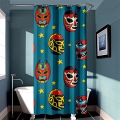 Mask Pattern Shower Curtain 36  X 72  (stall) 