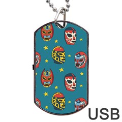 Mask Pattern Dog Tag Usb Flash (two Sides)