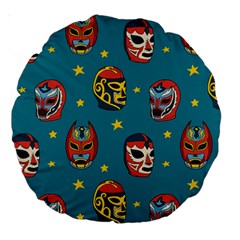 Mask Pattern Large 18  Premium Round Cushions