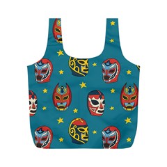 Mask Pattern Full Print Recycle Bag (m)