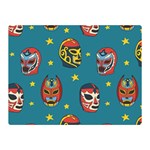 Mask Pattern Double Sided Flano Blanket (Mini)  35 x27  Blanket Back