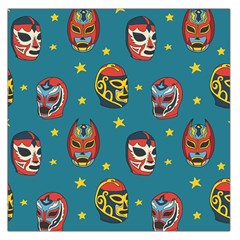 Mask Pattern Square Satin Scarf (36  X 36 )